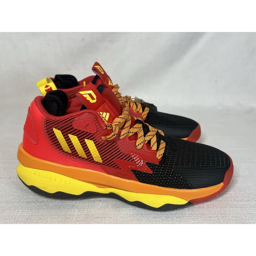 Adidas Dame 8 Mr. Incredibles Basketball Shoes Mens 6.5 Disney Pixar Red Yellow - Picture 2 of 15